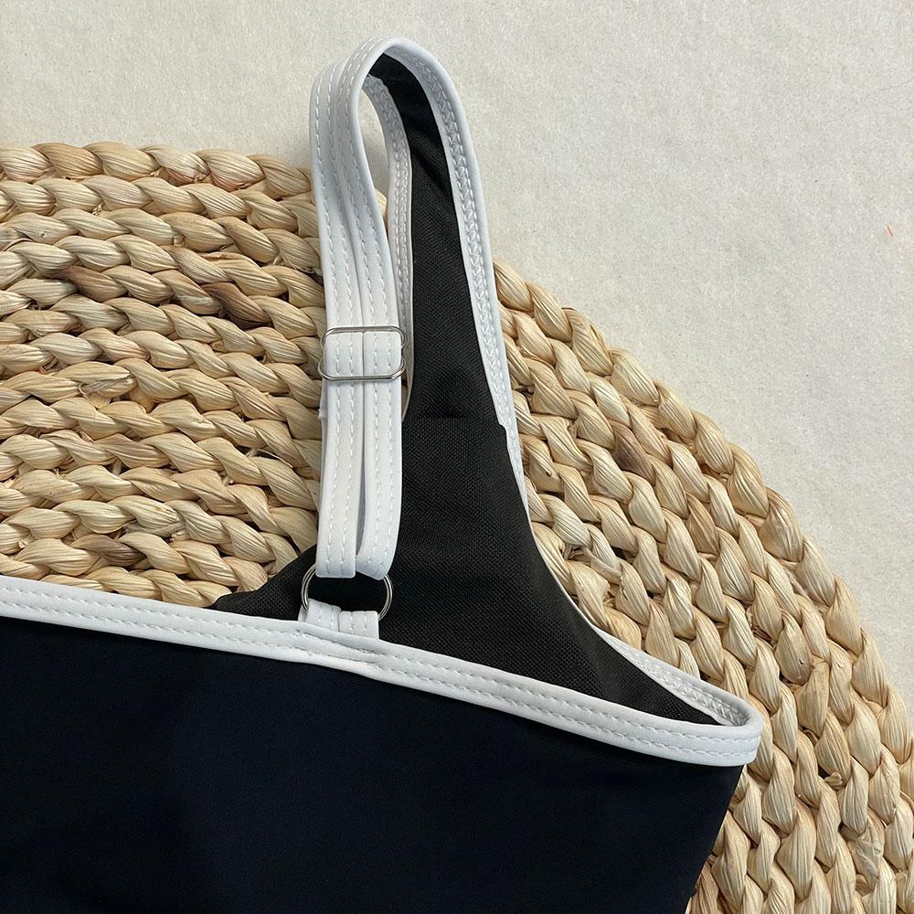 OFTBUY 2025 New Summer Sexy Sports Style High-waisted Swimsuit Women 2 Pieces Bikini Set Removable Bra Beach Swimwear Female