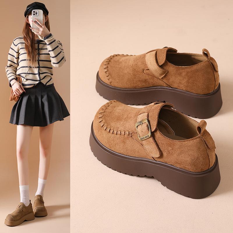 Fashion Women's Loafers Retro Casual Flat Shoes for Women Comfortable Breathable Full-Coverage Trend Women's Shoes Zapatos Mujer