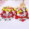 Flower Crown Headband For Women Girls Adjustable Floral Hair Wreath With Ribbon Boho Flower Headpiece Wedding Festival Party