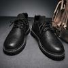 Leather Shoes Winter Velvet Warm British Black Martin Boots Business Leisure Sports Shoes