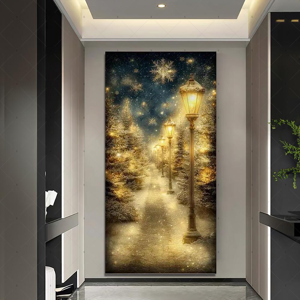 Copertura per Porta Scena Invernale con Neve Sfondo Fotografia Foresta Bianca Forniture Decorazioni Festa di Natale Interno Esterno