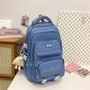 Nylon School Backpack With Design For Middle School Students And Laptop Storage
