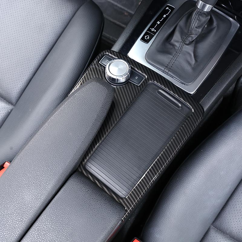 Carbon Fiber Car Interior Decoration Trim Stickers For Mercedes Benz C Class W204 C180 C200 2007-2013 Accessories