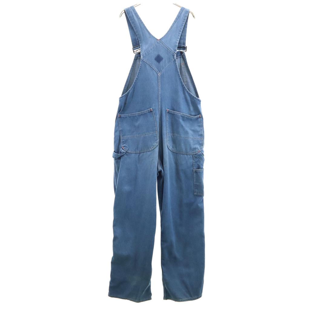 BIG MAC 70s Made In USA Vintage Denim Overall Wash Blue Painter Men's Used