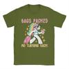 Bags Packed No Turning Back Funny Unicorn Summer Vacation T-Shirt Summer  Cotton T-Shirts Short Sleeve Top Tees
