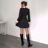 Fall New Style Short Skirt, Retro and Elegant Collar Short Skirt, Polka Dot Dress for Women
