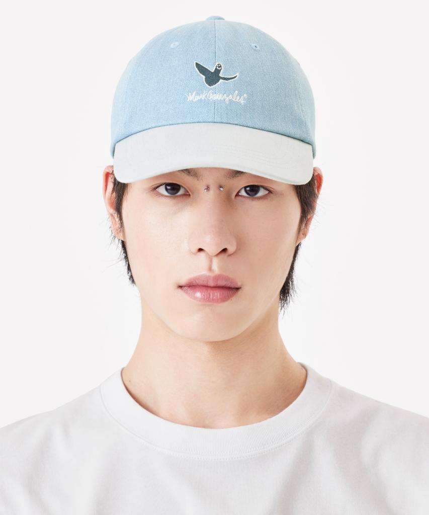 Mark Gonzales Classic Angel Logo Two-Tone Ball Cap - Sky Blue