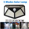 1-12 sztuk 100 LED Solar Power kinkiet 3 tryb czujnik ruchu wodoodporna lampa zewnętrzna lampa słoneczna ogrodowa dekoracja lampy ulicznej