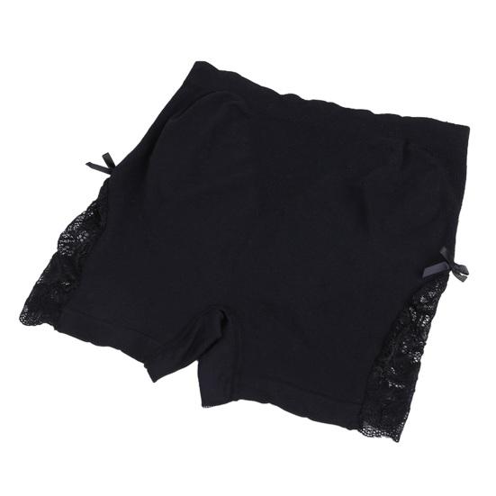 Sicherheitsshorts Hohe Taille Nahtlose Sicherheitshose Slim Fit Hüftlift Atmungsaktiv Dehnbar Spitzendetail Damen Unterteilshorts