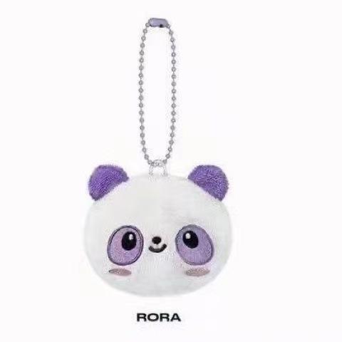 Baby Monster Inspired Plush Keychain Cute Animal Keyring Key Holder RAMI AHYEON RORA ASA Bag Accessories Fans Gift