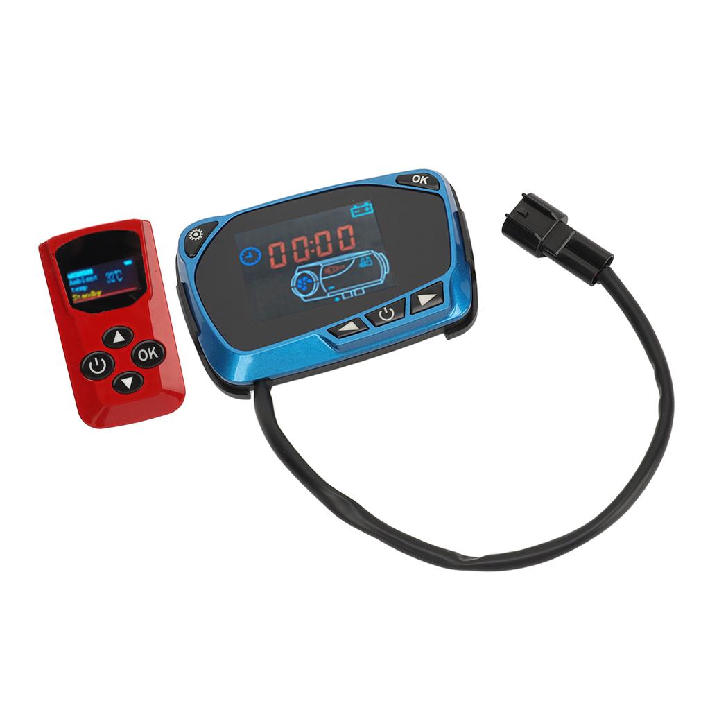 Ovladač naftového topení LCD displej Monitor Spínač s dálkovým ovládáním pro 12V 24V parkovací vzduch