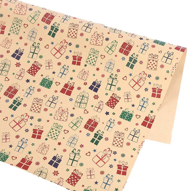 

1 шт., упаковочная бумага для рождественских подарков, рождественская елка, снежинка, рождественская подарочная коробка, упаковочная бумага, сделай сам, крафт-бумага для дня рождения, свадьбы, Рождества 50x70cm / 19.69x27.56in