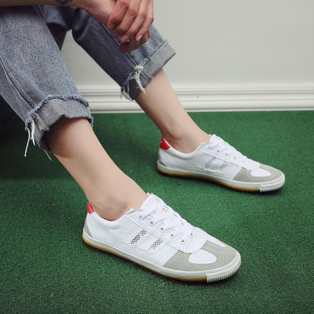 Breathable Canvas Volleyball & Martial Arts Training Shoes with Soft Sole