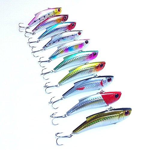 [Officially Imported] Oruldo Fishing Tackle Lure Set A, 10 Lures, 7cm, 15g Vibration Type C, for Sea Bass, Flounder, Flathead, Hairtail, Spanish Macke