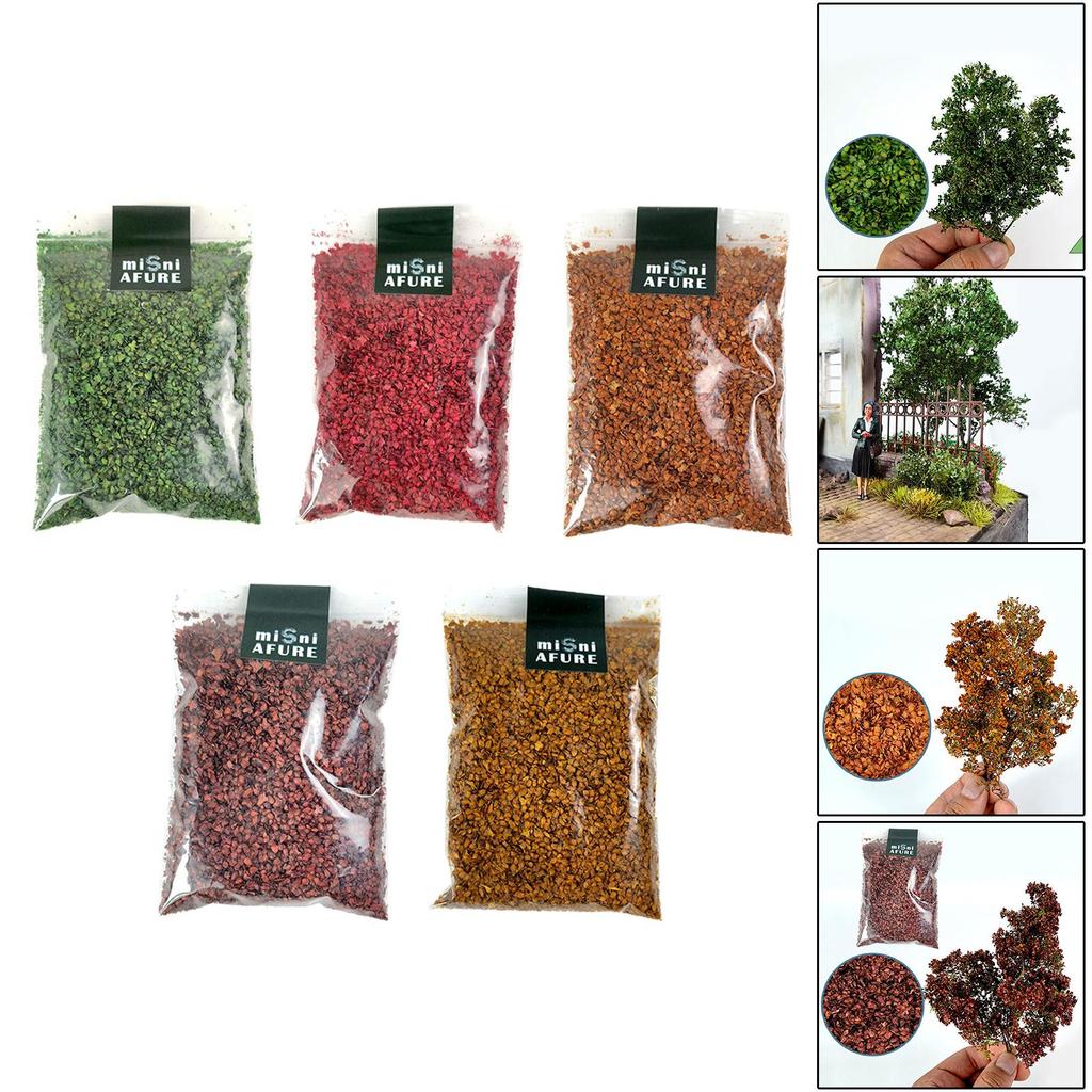 Micro Landscape Leaves 50ml Ground Cover Scene Accessories Leaf for Garden Model Train Sand Table Dioramas Layout
