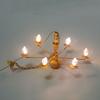 Led Ceiling Lamp Dollhouse Furniture Chandelier 3V Light Sand Table Accessories