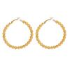 Trendy Vintage Big Round Hoop Clip On Earrings for Women Fashion Statement Punk Charm Non Pierced Earrings Party Jewelry