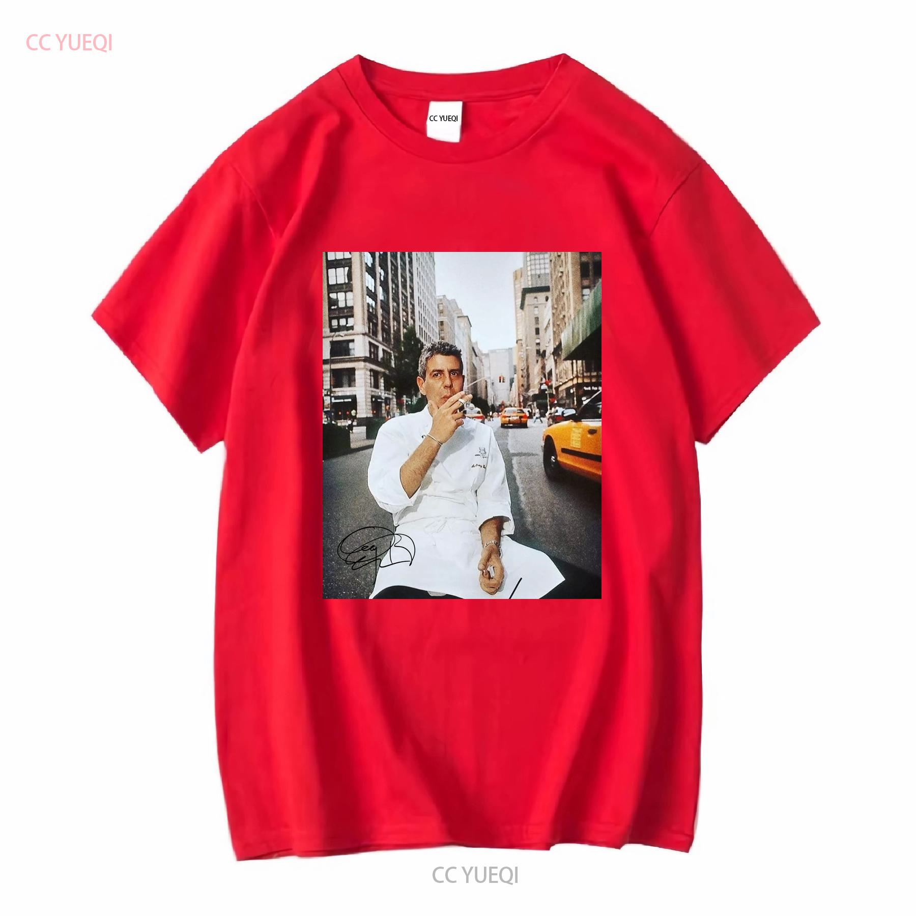 New Popular Anthony Bourdain T Shirt Smoke Funny Men All Size WS911 vintage Washed Top For Everyday Wear Versatile Breathable S