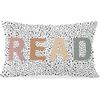 Boho Classroom Decor, Read Sign Polka Dot Throw Pillow Cover 12x20, Reading Nook Decor, Read Signs for Classroom, Reading Corner Decor for Classroom,