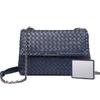 +New Shoulder Bag+Cross Border Trend Shoulder Cross Bag Dual Purpose Chain Bag Hand Woven Women's Bag