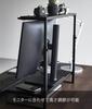 Yamazaki Jitsugyo 1303 Monitor Upper and Lower Rack 2 Tiers Black W59 x x Adjustment Tower Height Adjustable Monitor Stand Monitor Stand D27.5