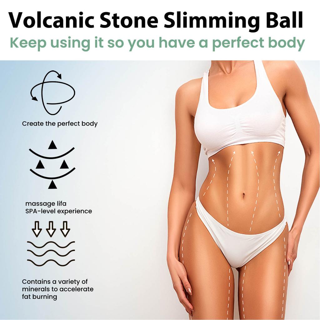 Volcanic Stone Body Sculpting Ball Oil Absorbing Volcanic Roller for Body Shaping Portable Reusable Facial Rolling Ball