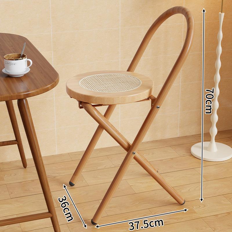 

Современный минималистичный табурет из массива дерева, портативный, складной, с местом для хранения, со спинкой, для барного стула, макияжа, обеденных стульев, мебели для гостиной