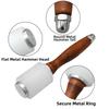 Professional Leather Carve Hammer Nylon Hammers Mallet Wood Handle For Leathercraft Punch Printing Percussion DIY Tool