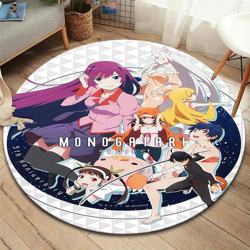 

Круглий килим Vortex Crossing Gate, Килимок для вітальні, спальні, біля дивана, дитячої кімнати, Нековзкий килимок для підлоги 80cmx80cm