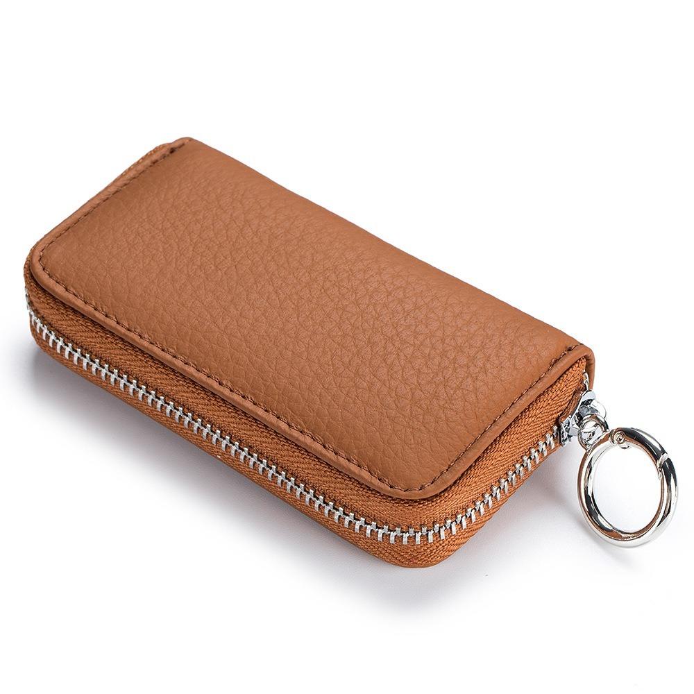 Zipper Closure Keychain Pouch Multifunctional Car Key Organizer Casual Portable Key Bag  Card Bag