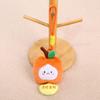 Creative Fruit Apricot Pomelo Character Keychain Plush Toy For Girls Bag Decoration And Gift