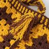 Raw Wool Knitting Kit Large Motif Bag In Mustard -
