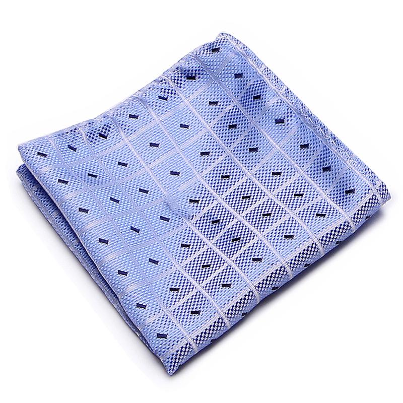 Men's Striped Jacquard Pocket Square for Weddings and Business Suits