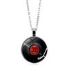 Retro Vinyl Record Pattern Time Women's Versatile Fashion Retro Pendant Necklace