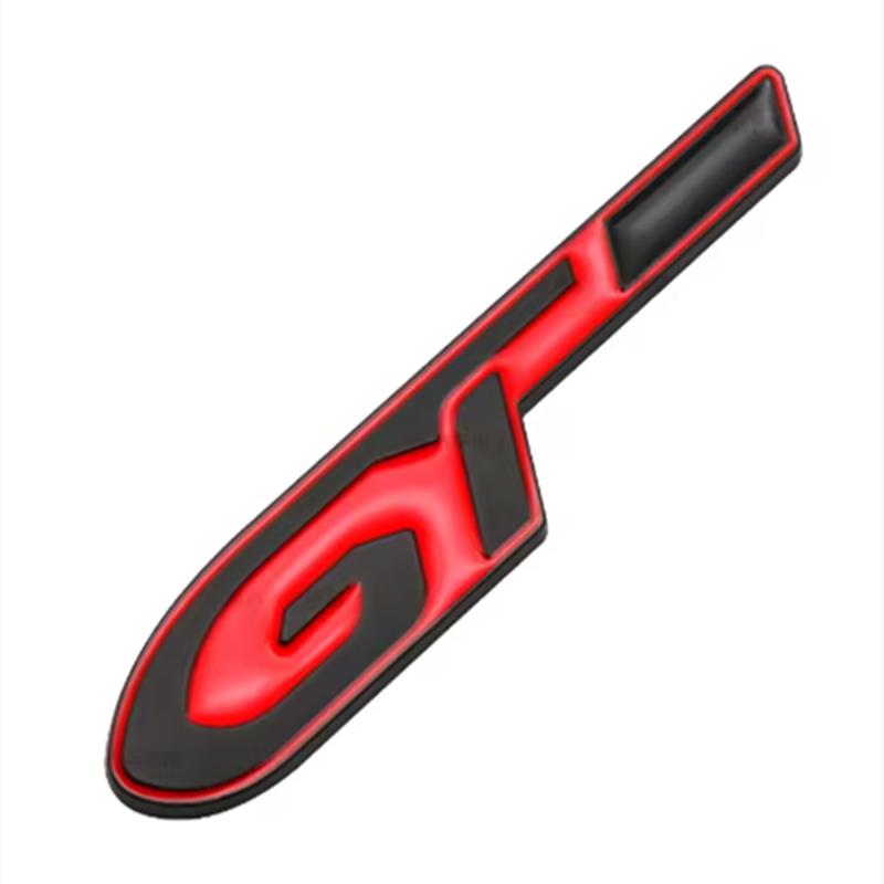 UHHA5 Car Fender Metal Sticker Rear Trunk Badge Emblem For Peugeot GTI GT GTline GT RCZ 406 405 205 3008 206 208 408 508 407 107 307