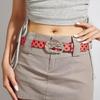 Fashion PU Belt for Woman Waist Decors Pants Belt Simple Dotted Belt Jeans Pants Decorative Belt Multiuse Waiststrap