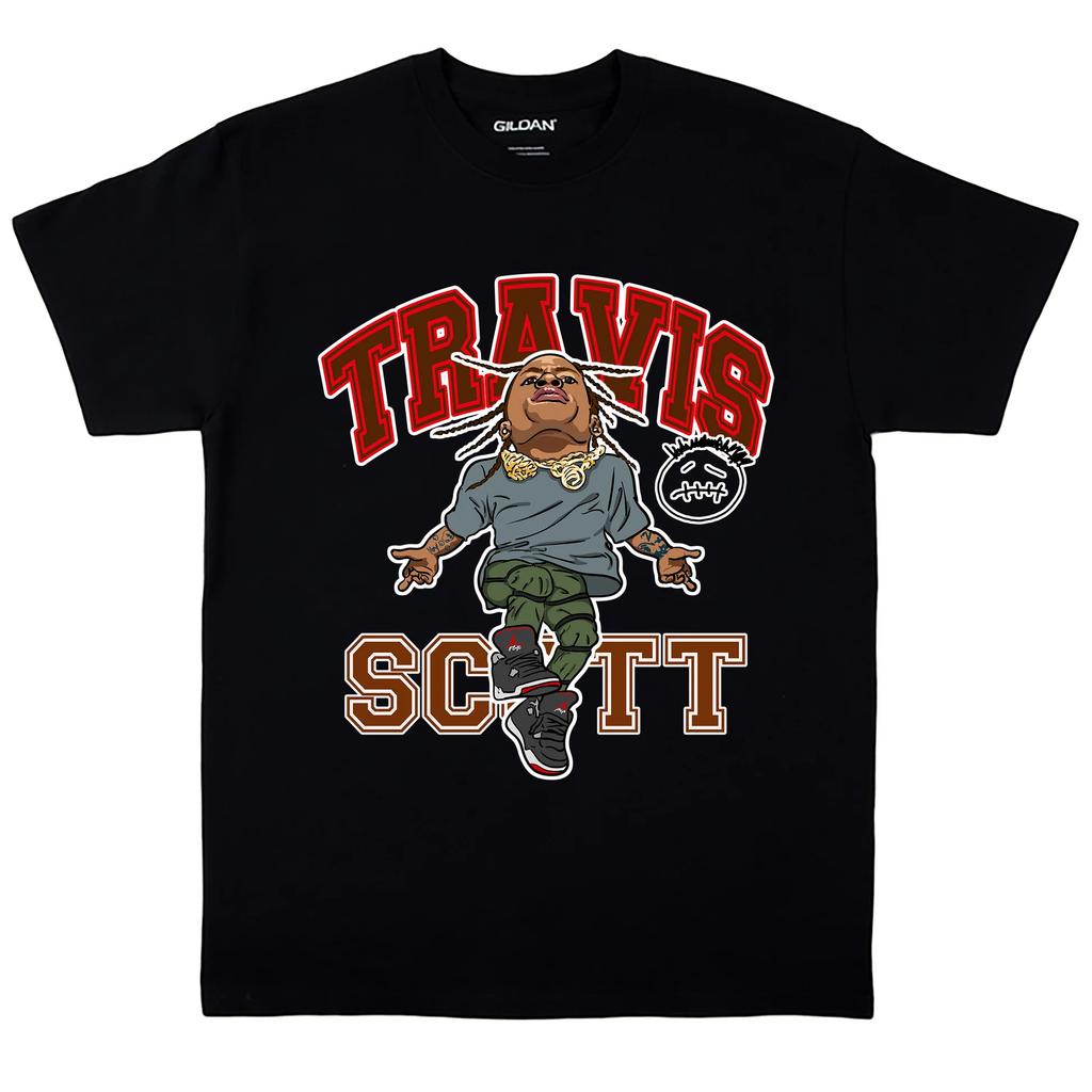 New Travis Scott Creativity Cute Style Graphics Cotton Shirt Unisex Y2k Hiphop Summer Unisexs Oneck Short Sleeve Tshirt Fan Gift
