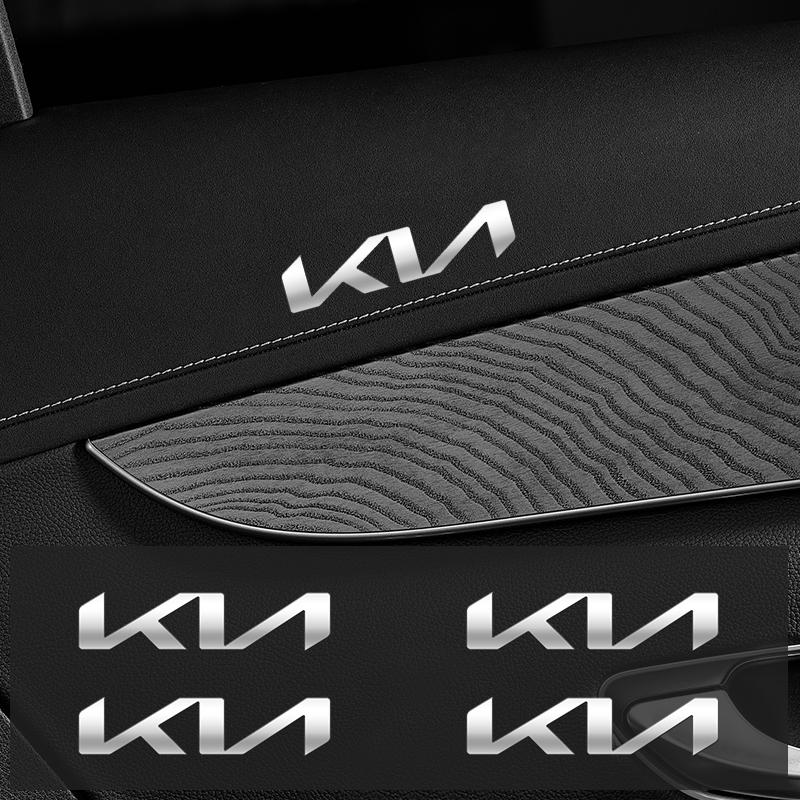 AUOBRS1 Metal emblem Auto Decor Decals Reflective Car Window Wiper Stickers For KIA K3 K5 Sorento Sportage Rio Car Accessories