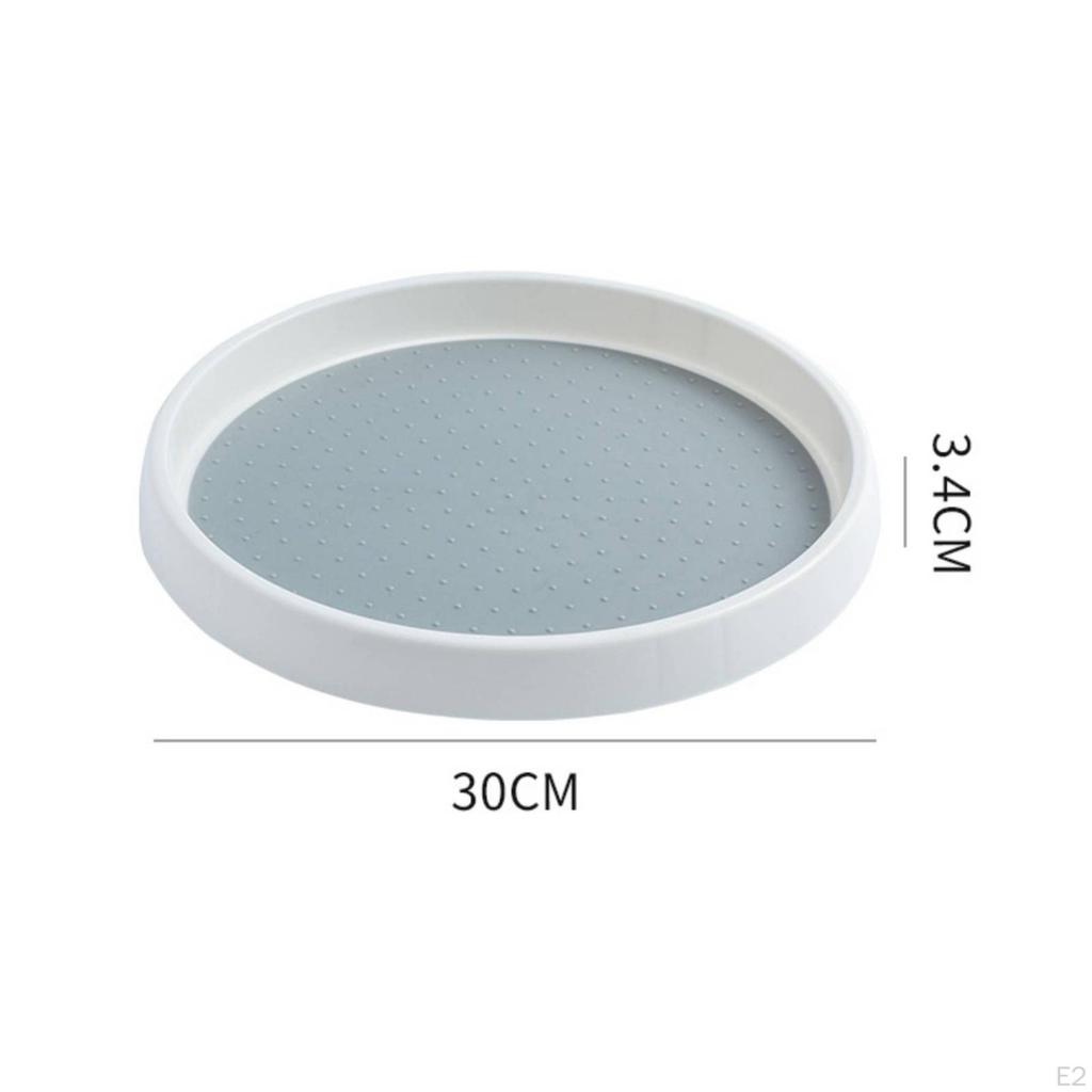Rotating Tray Turntable LowProfile Cabinet for Kitchen, Pantry,