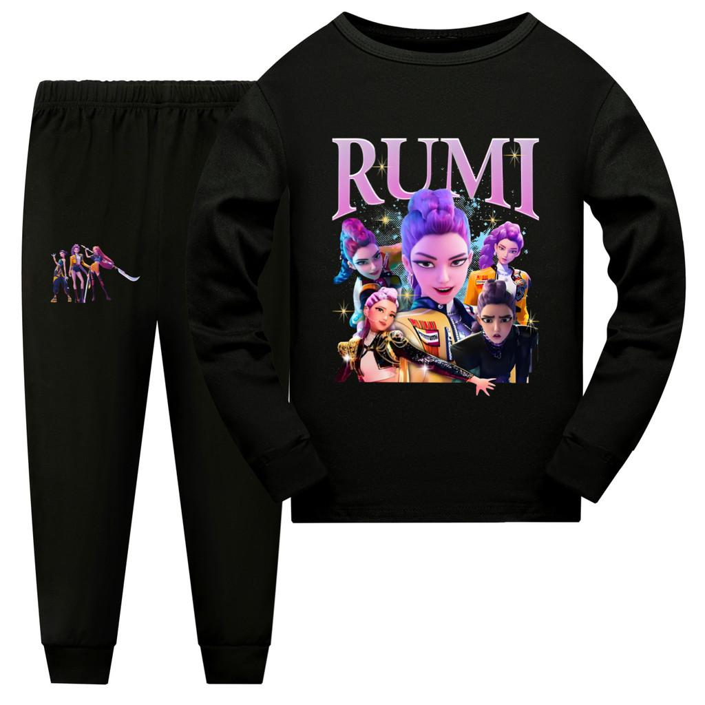 Kpop Demon Hunters Children Short Sleeve Shorts Pajama Set For Sleepwear And Family Comfort
