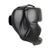 Full-Covered Thickened Leather Boxing Helmet Adult Karate Muay Thai Training Head Protector Gym Taekwondo Guard