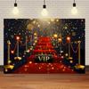 Fondo Fotografico Tappeto Rosso di Hollywood, Tema Uscita Film e Premio Oscar, Fondo Fotografico Focalizzato sull'Oro, Decorazioni per Eventi e Palchi