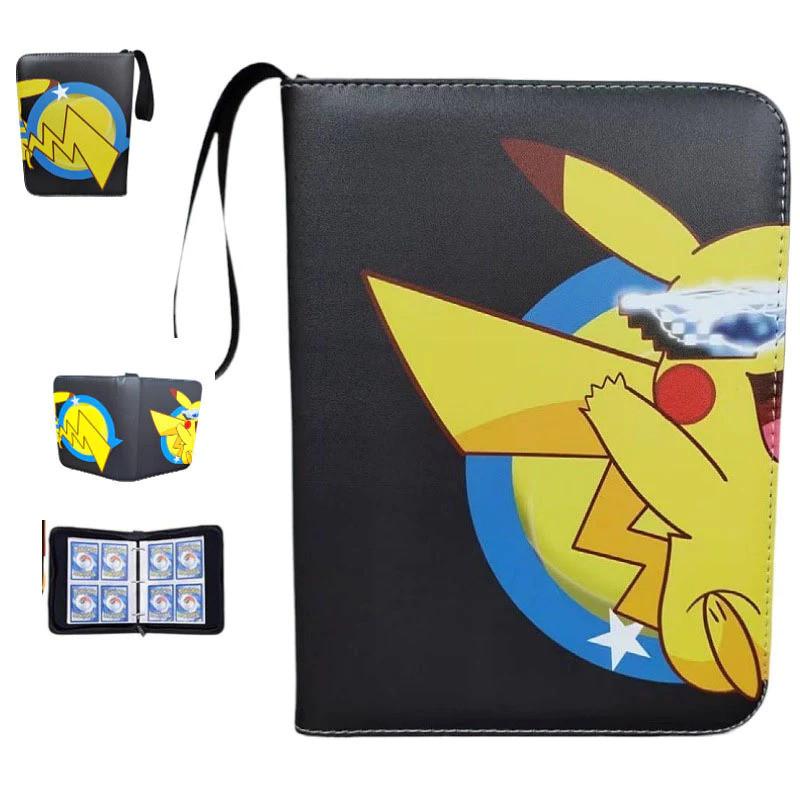 52 Style 400pcs Card Album 2x2 Loose-leaf Large Capacity Leather Anime Zipper Card Collection Photo Album