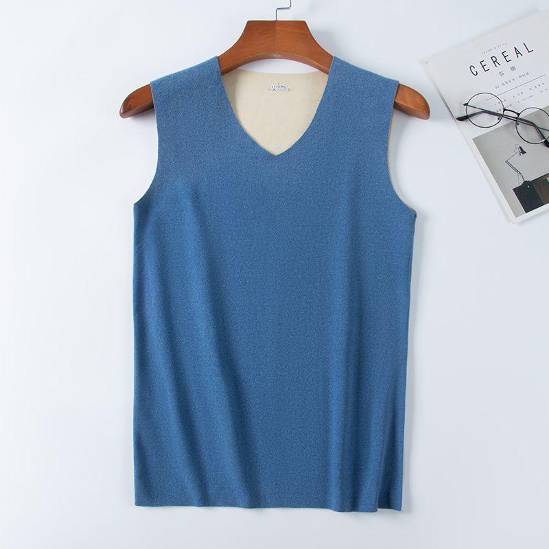 

Men s Thermal Fleece Reversible Warm Vest - Seamless, Double-Sided, Plus Size Base Layer L