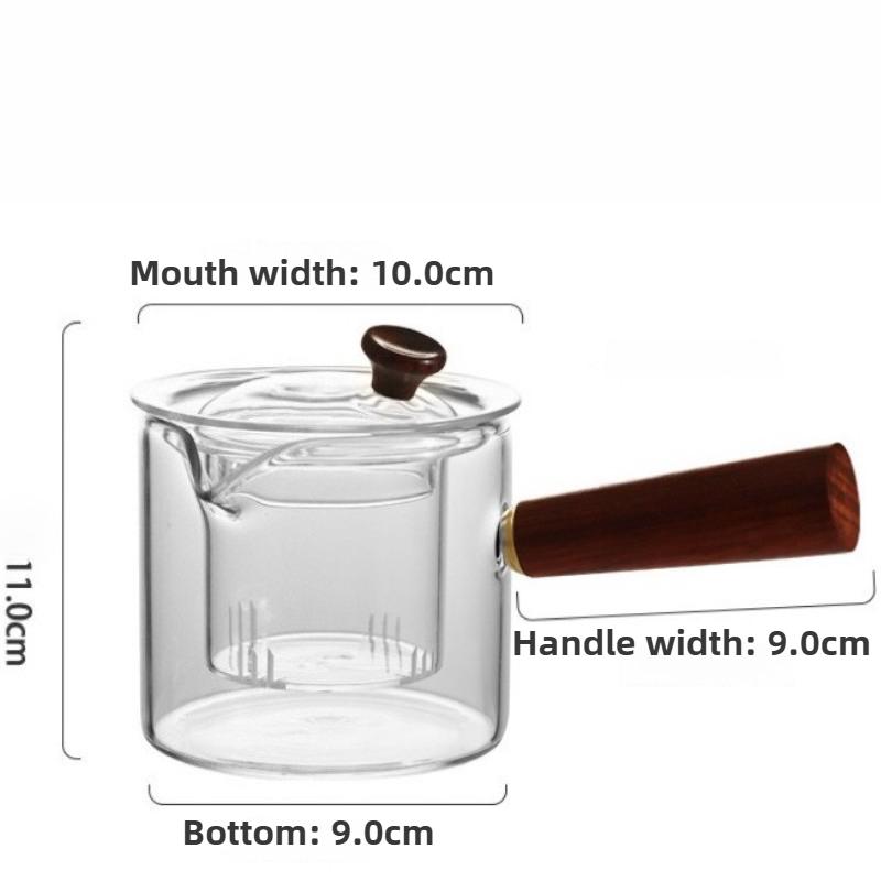 Filterable Heat-resistant Thickened Glass Teapot High Borosilicate Glass Flower Tea Pot Heatable Glass Tea Set