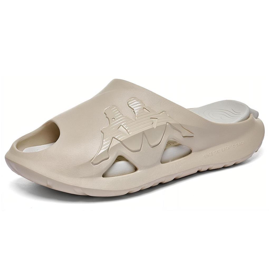 Kappa Cool Back To Back Comfortable Versatile Lightweight Cool Retro Trend Casual Slip On Sandals Unisex Sandals Parchment-Brown K0EX5LT33-6358