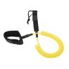 Surfing Foot Rope 7mm 10ft Coiled Spring High Elastic Adjustable Lightweight for Paddle Board Surfboard