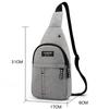 Men Chest Bag Fashion Shoulder Bag Multifunction Crossbody Bag On Shoulder Travel Sling Bag Pack Messenger Pack For Male