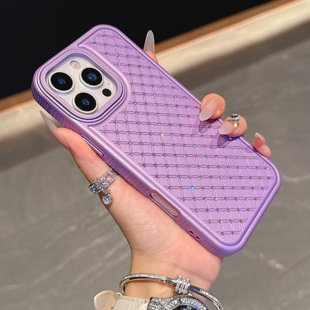 Applicable To IPhone16proMax Star Mobile Case Diamond Rhinestone Apple 15 Light Luxury Anti Fall Protection Case 14