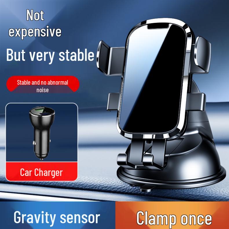 

Car Dashboard Phone Holder, 360° Rotating Suction Mount for Navigation and Multifunctional Use